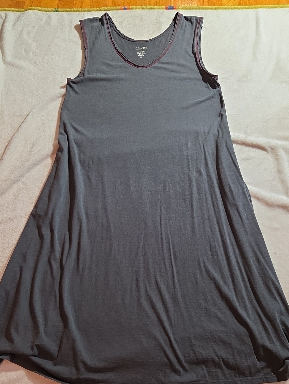 NATURAL LIFE Hangout Dress Charcoal Gray Size M - Picture 3 of 7